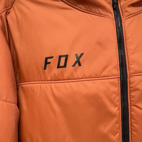 Fox Racing Ridgeway Jacket Burnt Orange Mens XL Full Zip Hooded Coat Cordura - Picture 9 of 16